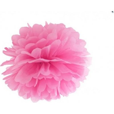Pom Pom Papírový RŮŽOVÝ 25cm – Sleviste.cz