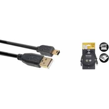Stagg NCC1,5UAUNB USB 2.0 USB/MINI USB, 1,5m