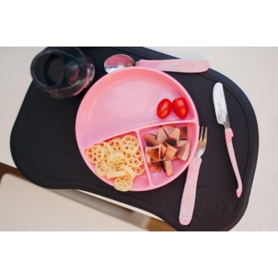 Twistshake Dělený talíř 6+m Pastelově růžová 210 ml + 2 x 90 ml – Zboží Mobilmania