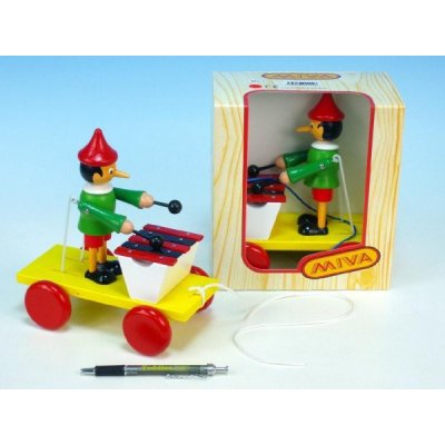 Bambilon Pinochio s xylofonem tahací 20 cm v krabičce – Zboží Mobilmania