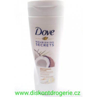 Dove Nourishing Secrets Restoring Ritual tělové mléko (Coconut Oil and Almond Milk) 400 ml – Sleviste.cz