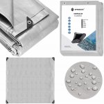 Springros Krycí plachta s oky 4x4 m extra silná 210g PE stříbrná PROTECT GA2145-XG – Zboží Dáma
