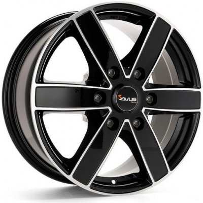 Avus Racing AC-V61 8x18 6x139,7 ET30 black polished