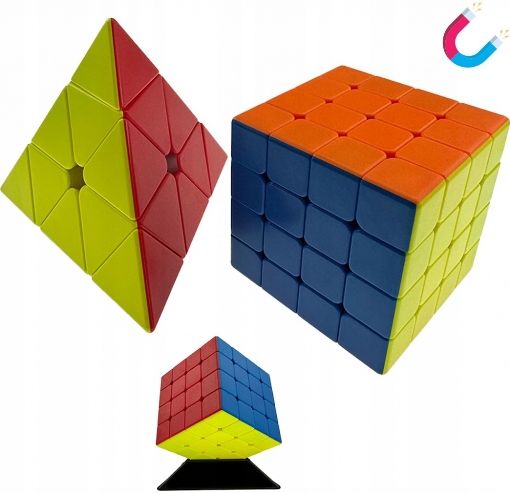 MAGNETICKÁ KOSTKA 4x4 Pyramida Pyraminx SET od 529 Kč - Heureka.cz