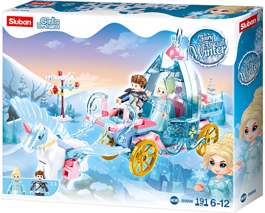 Sluban B0896 Kočár s kouzelným jednorožcem