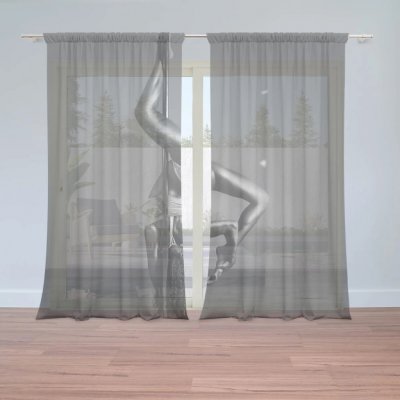 Sablio Záclony Pole dancer: 2ks 150x250cm – Hledejceny.cz