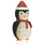 zahrada-XL Dekorativní vánoční tučňák s LED luxusní tkanina 180 cm – Sleviste.cz