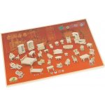 Kruzzel 3D puzzle nábytek pro panenky 34 ks – Zboží Mobilmania