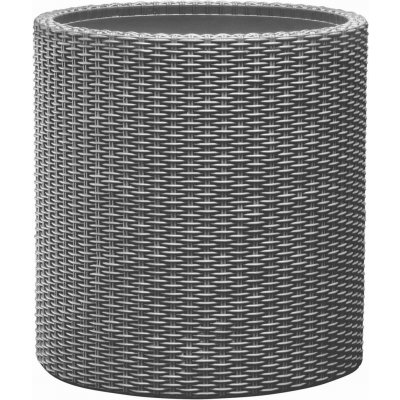 Keter Large Cylinder L Květináč 44 x 44 x 44 cm stříbrno-šedý – Zboží Mobilmania