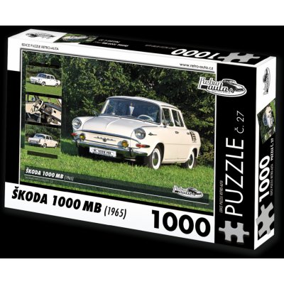 Retro-Auta č. 27 Škoda 1000 MB 1965 1000 dílků – Zboží Mobilmania
