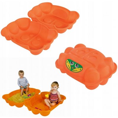 Alltoys Pískoviště krab oranžové s víkem – Sleviste.cz