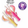 Návnada a nástraha Crazy Fish Nimble 5 cm Floating 3D Peach 8 ks