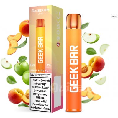 Geek Bar E600 Apple Peach 20 mg 600 potáhnutí 1 ks