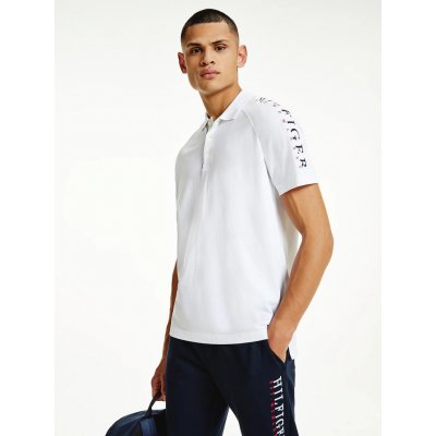 Tommy Hilfiger pánské bílé polo Sleeve logo S YBR