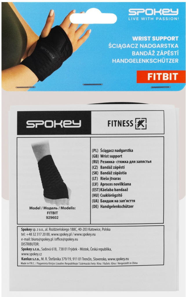 Spokey Fitbit bandáž zápěstí