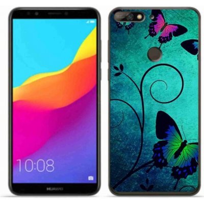 Pouzdro mmCase Gelové Huawei Y7 Prime 2018 - barevní motýli – Zboží Mobilmania