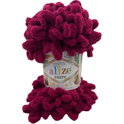 Alize příze Puffy 107 bordó – Sleviste.cz
