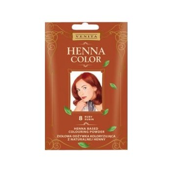 Venita Henna Color Powder Henna barvící pudr na vlasy 8 Ruby 25 g