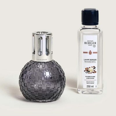 Maison Berger Paris Katalytická lampa Disco šedá + náplň Ambrový prach 250 ml – Sleviste.cz