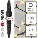 EMOS D2AW03 Kombinované osvětlení Profi řetěz 100LED 10m teplá bílá černá – Hledejceny.cz