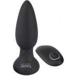 Black Velvets Remote Controlled Silicone Rotating & Vibrating Plug – Sleviste.cz