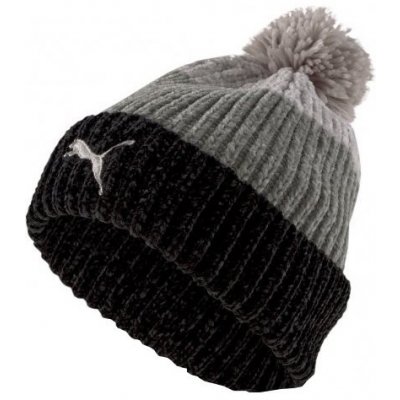 Puma Ws Pom Beanie 023436-01 černá/šedá