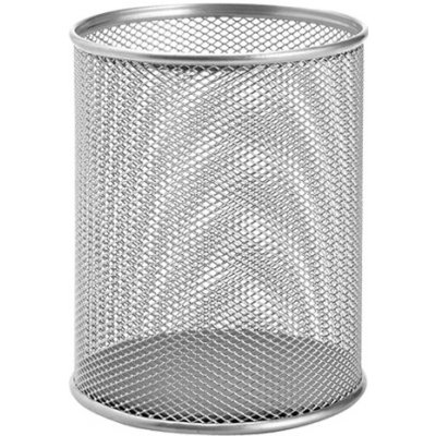 Drátěný kalíšek na tužky velký, stříbrný – Zboží Živě