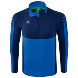 Erima Six Wings mikina 1/2 zip dětská Modrá, Tmavě modrá