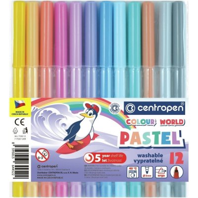 Centropen Colour World Pastel 7550 12 ks – Zboží Živě