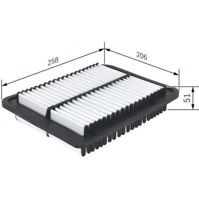 Vzduchový filtr BOSCH F 026 400 353 (F026400353) – Hledejceny.cz
