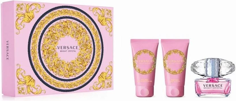 Versace Bright Crystal Women EDT 50 ml + sprchový gel 50 ml + tělové mléko 50 ml dárková sada