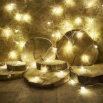 KIK KX5239 Vánoční osvětlení koule 100 LED teplá bílá 10m – Hledejceny.cz