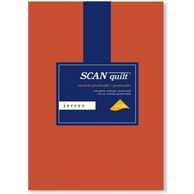 SCANquilt napínací prostěradlo jersey Elastic lycra cihlové 160x200x30 – Hledejceny.cz