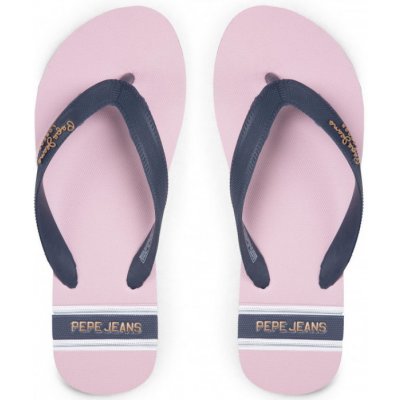 Pepe Jeans dámské žabky Bay Beach Woman růžovo modré – Zboží Mobilmania