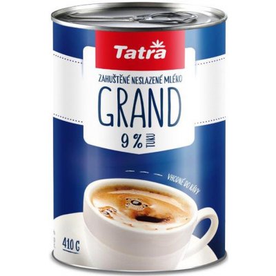 Tatra Grand Kondenzované neslazené mléko 9% 410 g – Zboží Mobilmania