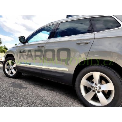Škoda Karoq-Nerez chrom boční dveřní lišty OMTEC KRQ-DR-STRM | Zboží Auto