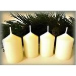 Bony Svíčka adventní 4ks - slonová kost 40 x 65 mm | Zboží Auto