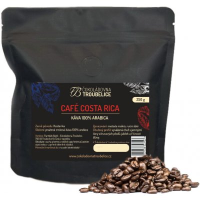 Čokoládovna Troubelice Café Costa Rica zrnková 250 g – Hledejceny.cz