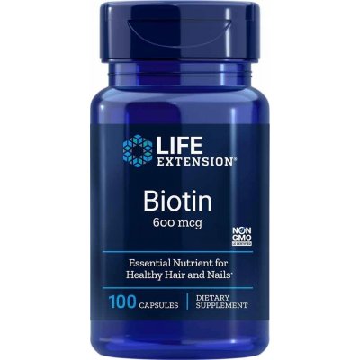 Life Extension Biotin 600 mcg 100 kapslí – Hledejceny.cz