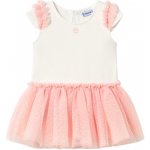 MAYORAL dívčí šaty bez rukávů s tylovou sukní bílá růžová – Zbozi.Blesk.cz