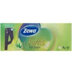 Zewa Softis Balsam papírové kapesníčky aloe 3-vrstvé 10 x 9 ks – Zboží Dáma