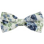 Quentino dětský bavlněný s modrými květy DMBA01 bílý – Hledejceny.cz