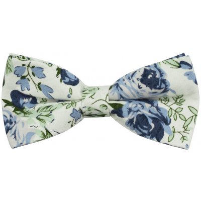 Quentino dětský bavlněný s modrými květy DMBA01 bílý – Hledejceny.cz