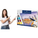 Akvarelové barvy Faber Castell 36 v sadě s plnitelným štětcem – Sleviste.cz