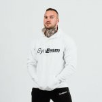 GymBeam mikina PRO Hoodie white – Sleviste.cz
