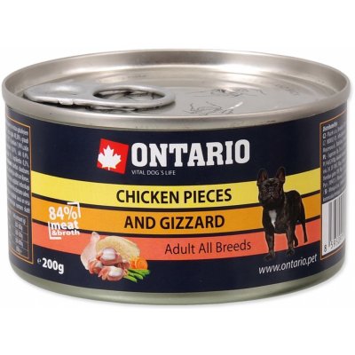Ontario kuřecí kousky a žaludky 0,2 kg