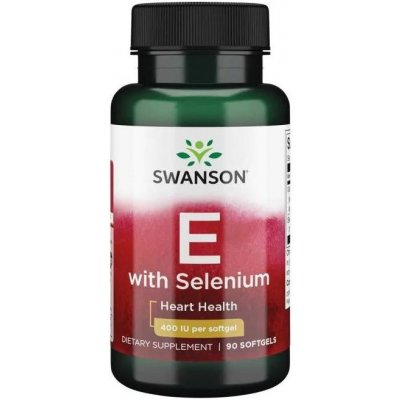 Swanson Vitamin E with Selenium 90 kapslí