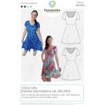 Tištěný střih na dámské šaty Kateřina 5 variant vel. XXS-XXXL – Zboží Dáma