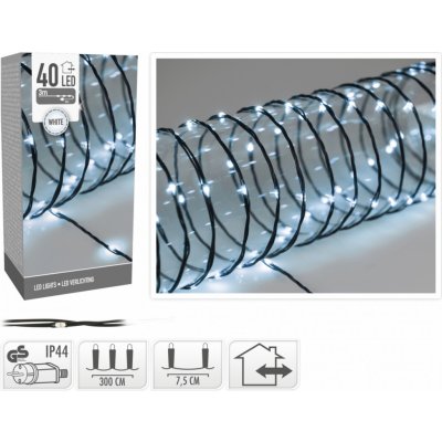 Lepaso Dekorativní osvětlení 40 LED 3m studená bílá měkký drát 133715 041 AX9600000 osvětl. 40LED WH – Hledejceny.cz