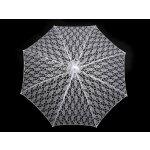 Svatební krajkový vystřelovací deštník bílý – Hledejceny.cz